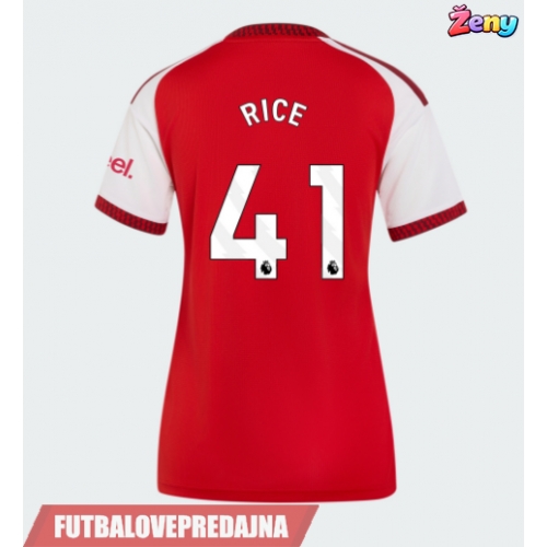 Lacne Ženy Futbalové dres Arsenal Declan Rice #41 2026-27 Krátky Rukáv - Domáci
